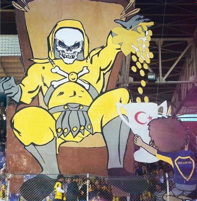 Fenerbahçelileri kızdıran koreografi Fenerbahçelileri kızdıran koreografi