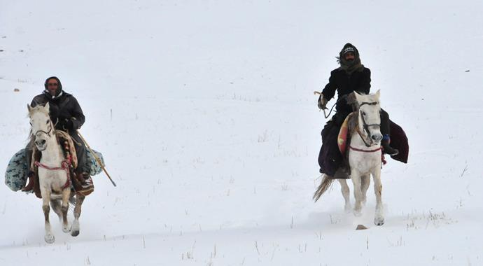Van ve Bitlis'te kar yolları kapattı