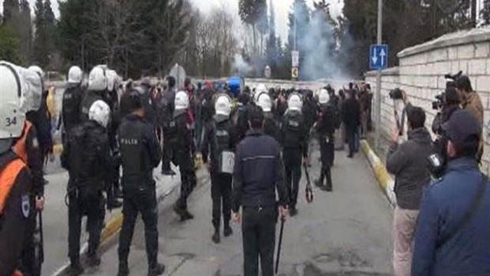 Karagümrük - Eyüpspor taraftar grupları arasında gerginlik Karagümrük - Eyüpspor taraftar grupları arasında gerginlik