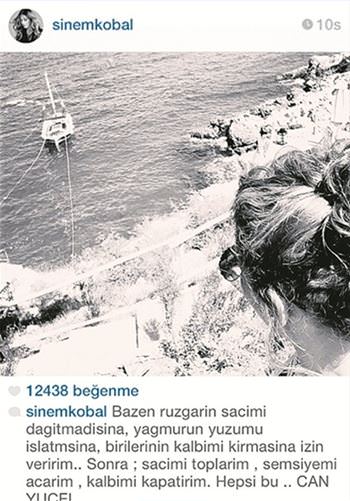 Sinem Kobal ve İbrahim Çelikkol'un atışması bitmiyor Sinem Kobal ve İbrahim Çelikkol'un atışması bitmiyor