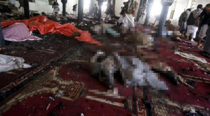 Yemen'de Cuma Saati Camiyi kan gölüne çevirdiler! Çok sayıda ölü var...