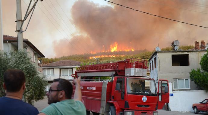 Bursa'da büyük orman yangını (BURSA YANGIN)