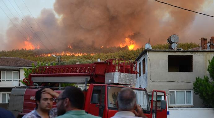 Bursa'da büyük orman yangını (BURSA YANGIN)