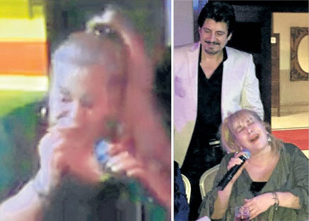 Zerrin Özer takma dişini düşürdü Zerrin Özer takma dişini düşürdü