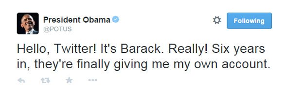 Obama 6 yıl sonra Twitter hesabı açtı