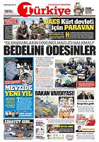 Türkiye Gazetesi e-gazete — 02 Ocak 2016