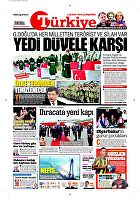 Türkiye Gazetesi e-gazete — 03 Şubat 2016