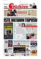 Türkiye Gazetesi e-gazete — 08 Şubat 2016