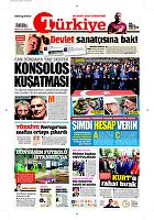 Türkiye Gazetesi e-gazete — 26 Mart 2016