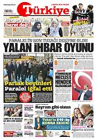 Türkiye Gazetesi e-gazete — 01 Mayıs 2016