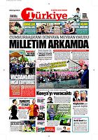 Türkiye Gazetesi e-gazete — 08 Mayıs 2016