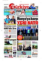 Türkiye Gazetesi e-gazete — 09 Temmuz 2016