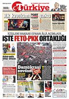 Türkiye Gazetesi e-gazete — 25 Temmuz 2016