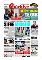 Türkiye Gazetesi e-gazete — 26 Temmuz 2016