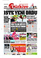 Türkiye Gazetesi e-gazete — 01 Ağustos 2016