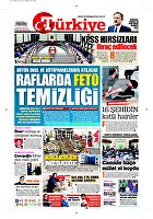 Türkiye Gazetesi e-gazete — 16 Ağustos 2016