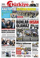 Türkiye Gazetesi e-gazete — 13 Eylül 2016
