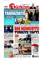 Türkiye Gazetesi e-gazete — 23 Eylül 2016