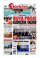 Türkiye Gazetesi e-gazete — 11 Ekim 2016