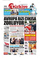 Türkiye Gazetesi e-gazete — 13 Kasım 2016