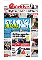 Türkiye Gazetesi e-gazete — 27 Kasım 2016