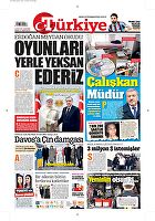 Türkiye Gazetesi e-gazete — 18 Ocak 2017