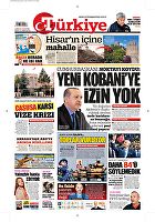 Türkiye Gazetesi e-gazete — 09 Ekim 2017