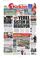 Türkiye Gazetesi e-gazete — 13 Ocak 2018
