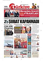Türkiye Gazetesi e-gazete — 28 Şubat 2018