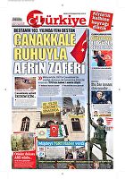 Türkiye Gazetesi e-gazete — 19 Mart 2018