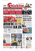 Türkiye Gazetesi e-gazete — 27 Mart 2018