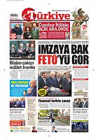 Türkiye Gazetesi e-gazete — 04 Mayıs 2018