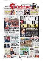 Türkiye Gazetesi e-gazete — 06 Mayıs 2018