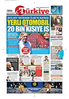 Türkiye Gazetesi e-gazete — 09 Haziran 2018