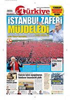 Türkiye Gazetesi e-gazete — 18 Haziran 2018