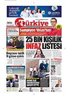Türkiye Gazetesi e-gazete — 01 Ağustos 2018