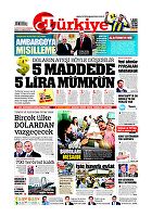 Türkiye Gazetesi e-gazete — 15 Ağustos 2018