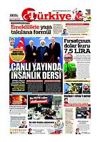 Türkiye Gazetesi e-gazete — 08 Eylül 2018