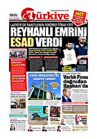 Türkiye Gazetesi e-gazete — 13 Eylül 2018
