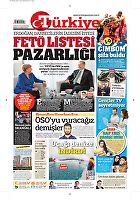 Türkiye Gazetesi e-gazete — 29 Eylül 2018