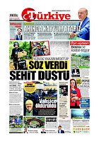 Türkiye Gazetesi e-gazete — 08 Ekim 2018