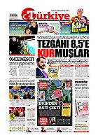 Türkiye Gazetesi e-gazete — 09 Kasım 2018