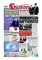 Türkiye Gazetesi e-gazete — 14 Ocak 2019