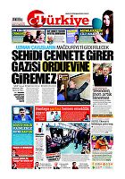 Türkiye Gazetesi e-gazete — 21 Ocak 2019