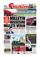 Türkiye Gazetesi e-gazete — 13 Şubat 2019