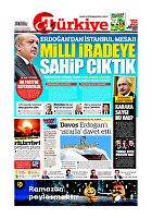 Türkiye Gazetesi e-gazete — 08 Mayıs 2019