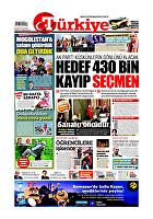 Türkiye Gazetesi e-gazete — 26 Mayıs 2019