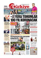 Türkiye Gazetesi e-gazete — 13 Ağustos 2019