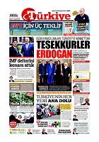 Türkiye Gazetesi e-gazete — 26 Eylül 2019