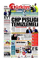 Türkiye Gazetesi e-gazete — 25 Kasım 2019
